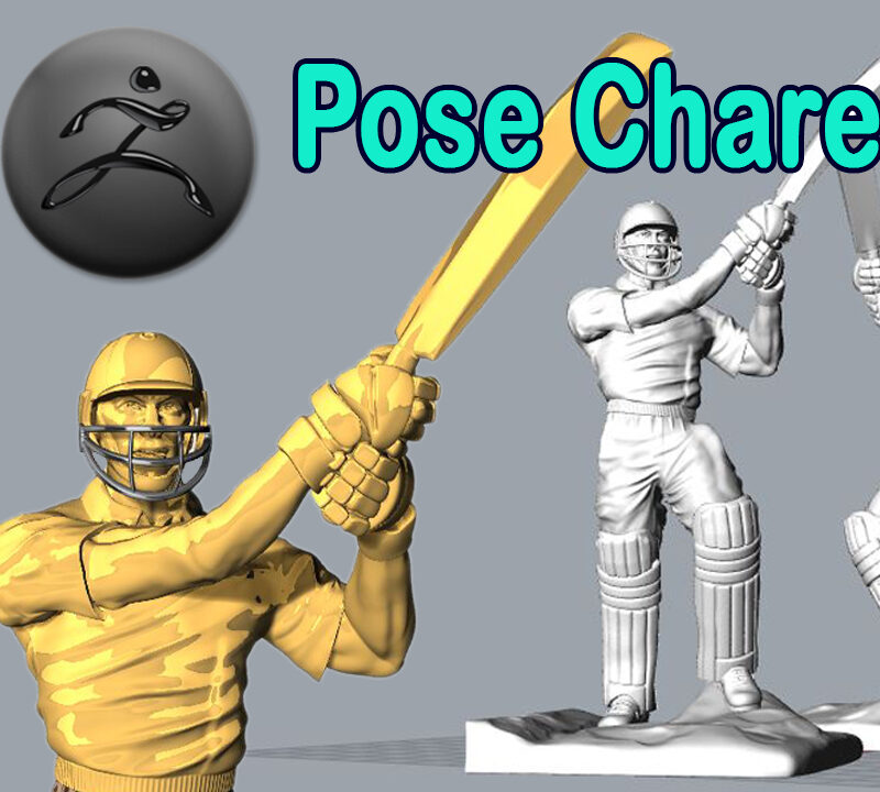 Miniature of Cricketer sports man